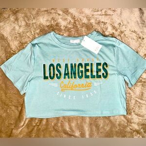 Los Angeles Crop Top Size Large